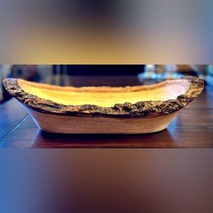 World Market Live-Edge Mango Wood Serving Bowl